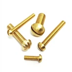 Apaļa galvas vara skrūve